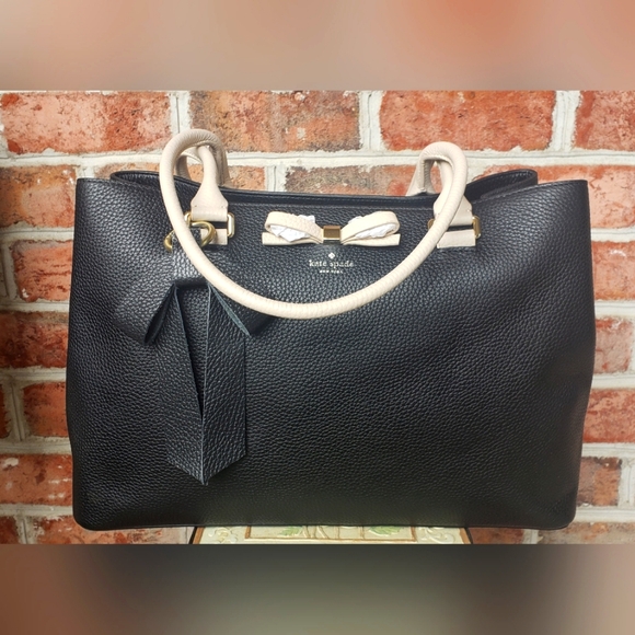 Kate Spade Mayanne Black Pebbled Bag - Picture 1 of 8